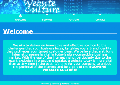 Old Website Culture Website
