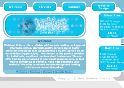 Webhost Culture - Old Website
